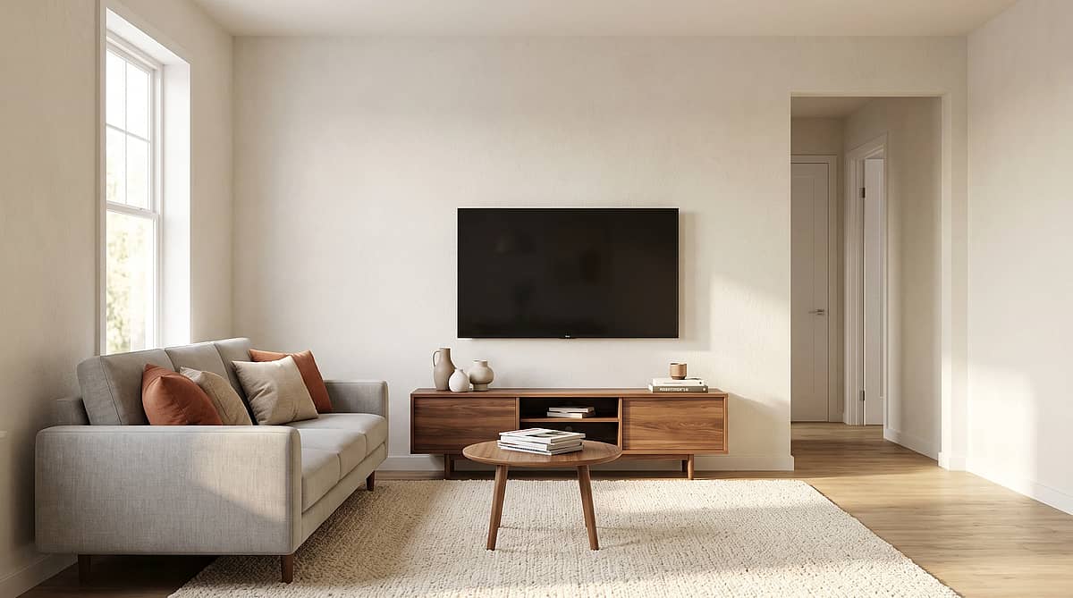 8 Furniture Layouts for a Small Living Room That Fit a Sofa, a TV and a Walkway