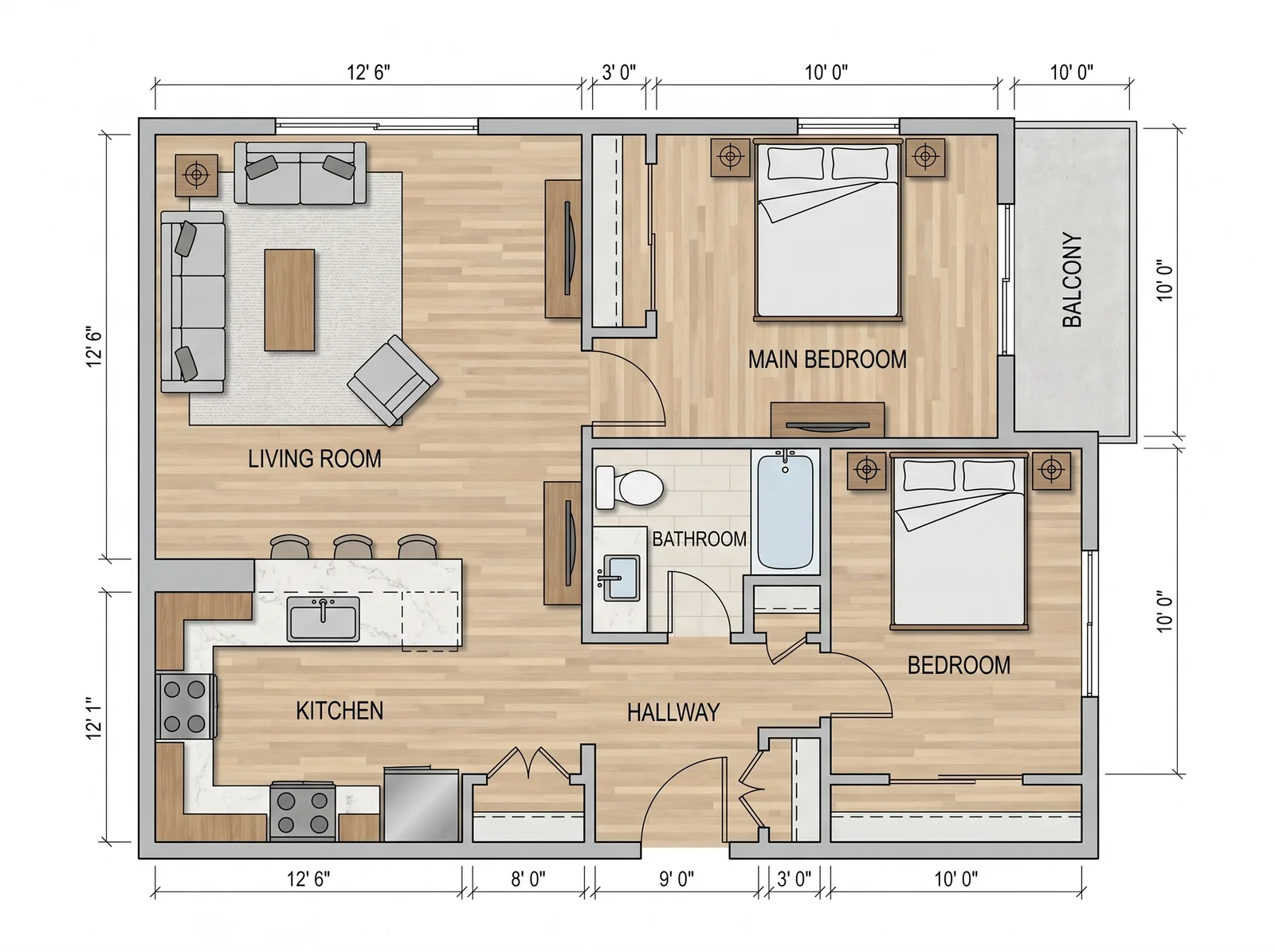Floor plan generated by FloorDrafter