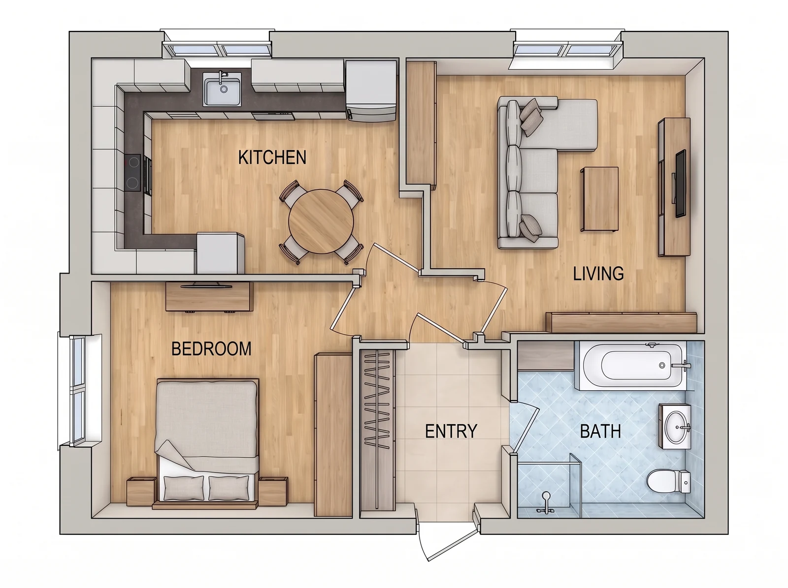 Rework the interior layout — What FloorDrafter returns, depending on what you ask