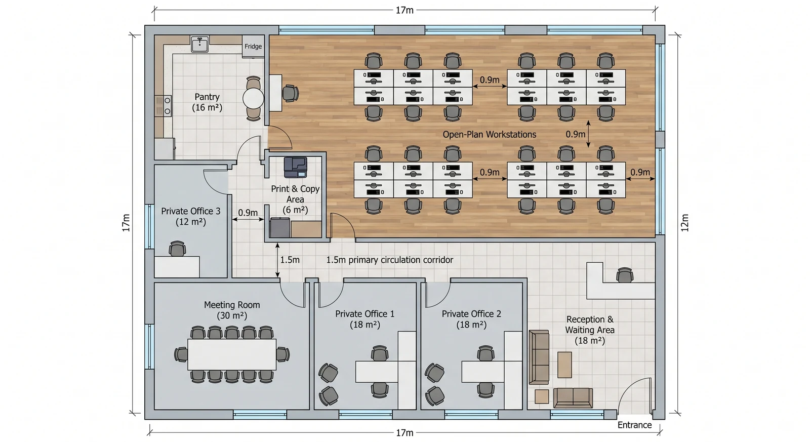 Room list with areas — What FloorDrafter returns, depending on what you ask